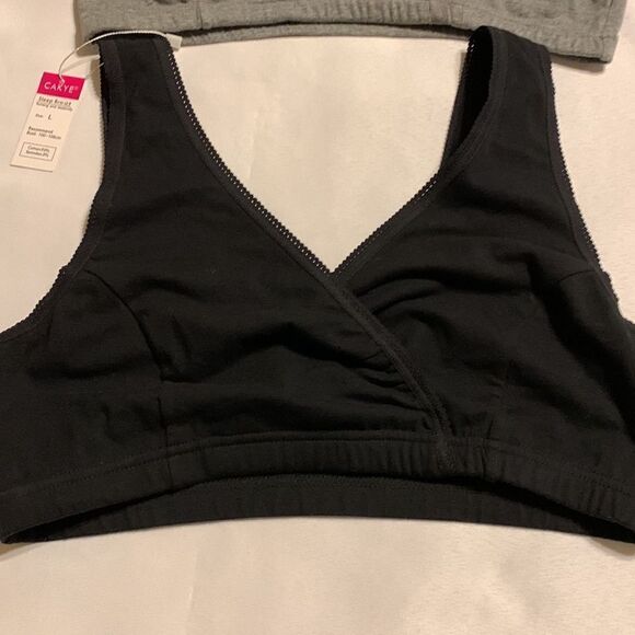 Cakye 3-pack Size Large maternity nursing sleep Bras bundle - Picture 3 of 12